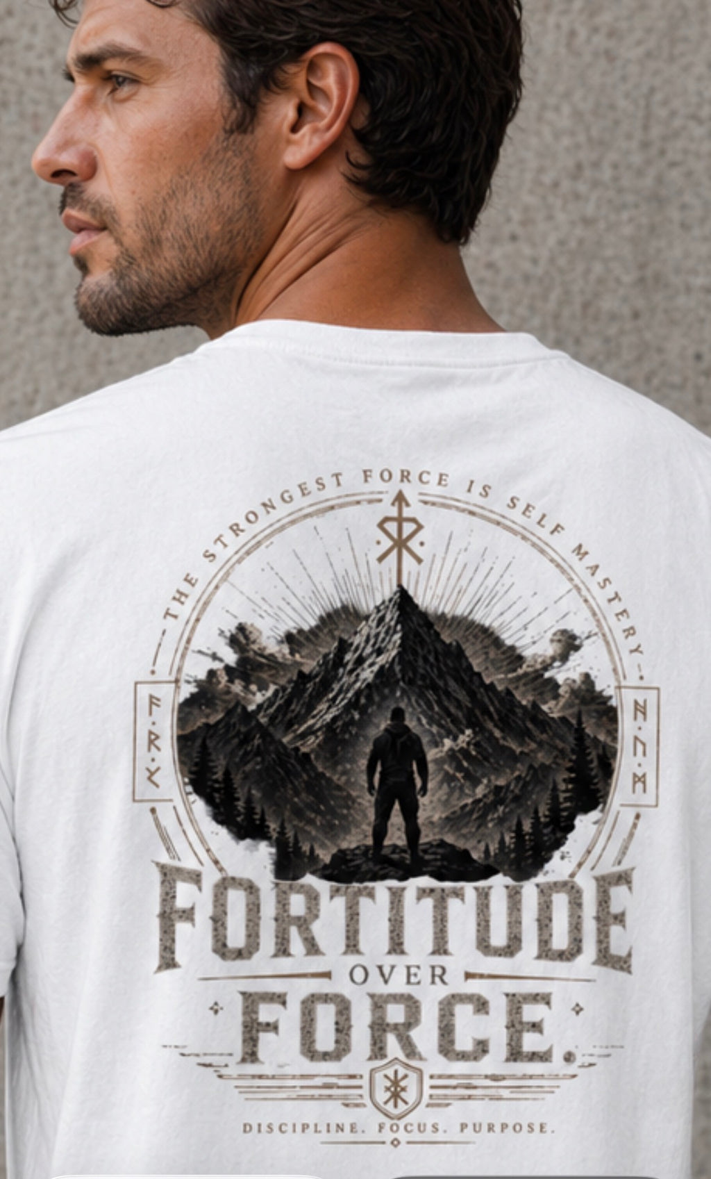 ‚Fortitute Force‘ | Cotton Shirt | White
