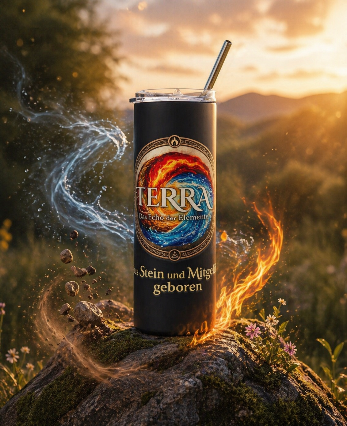 Terra - Das Echo der Elemente | Edelstahlbecher 600 ml