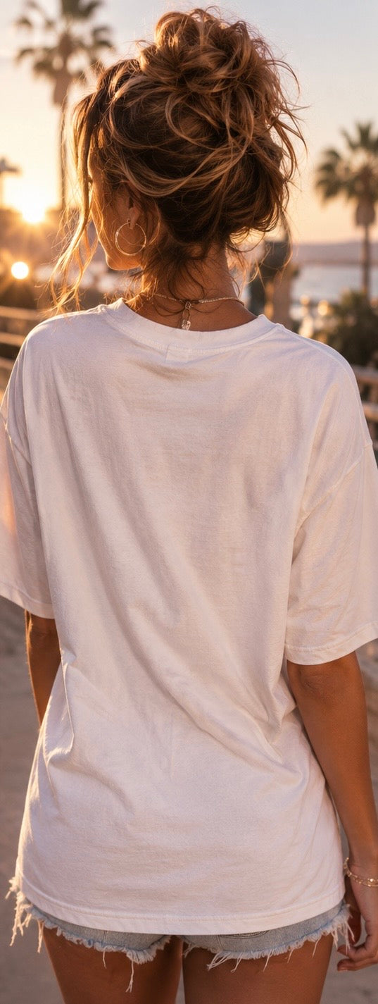 Ocean Heart | White Shirt | Sommer Shirt