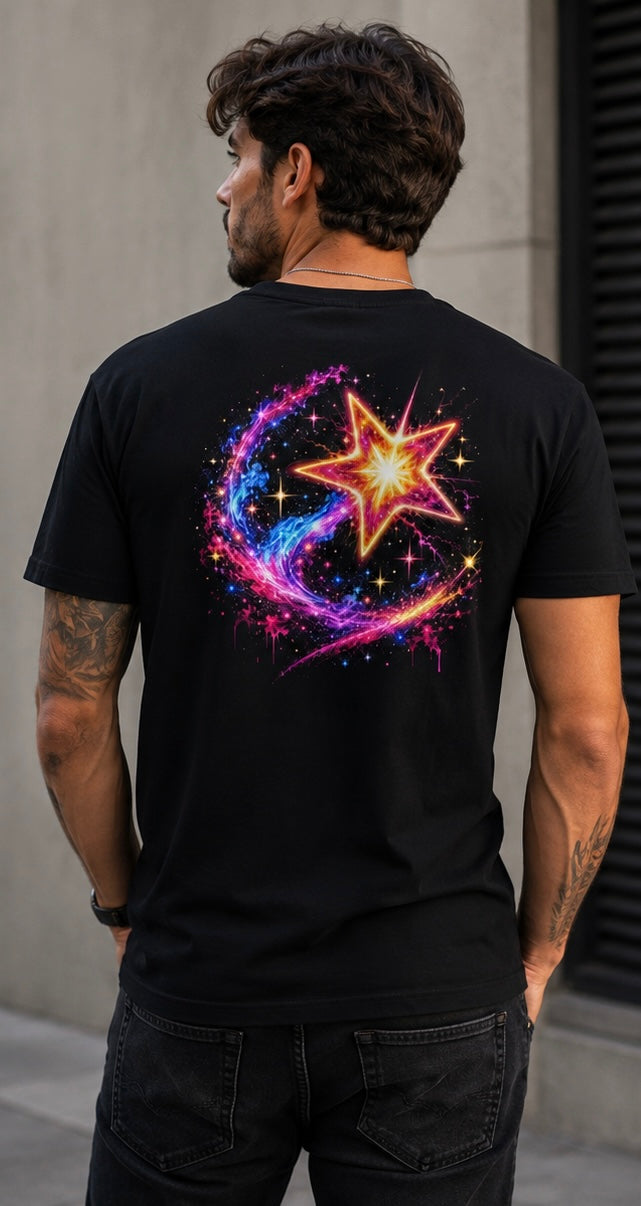 Steady Energy | Dynamic Star Backprint | Unisex Shirt