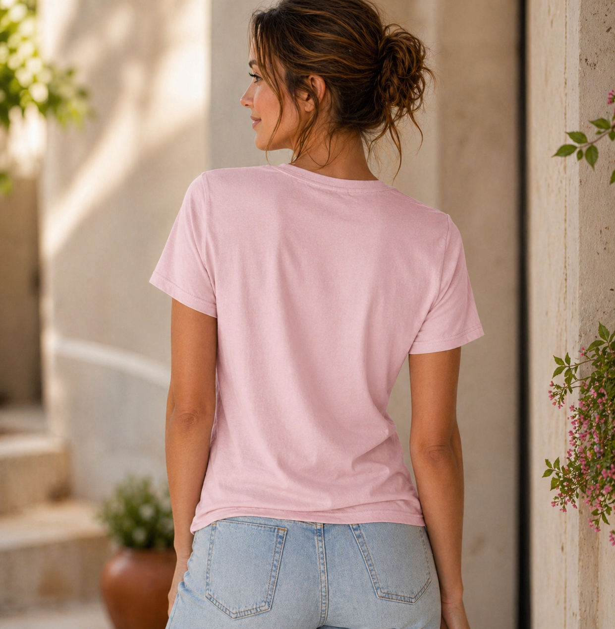 ‚Handle with Care‘ | BioBaumwoll Shirt | Rosé