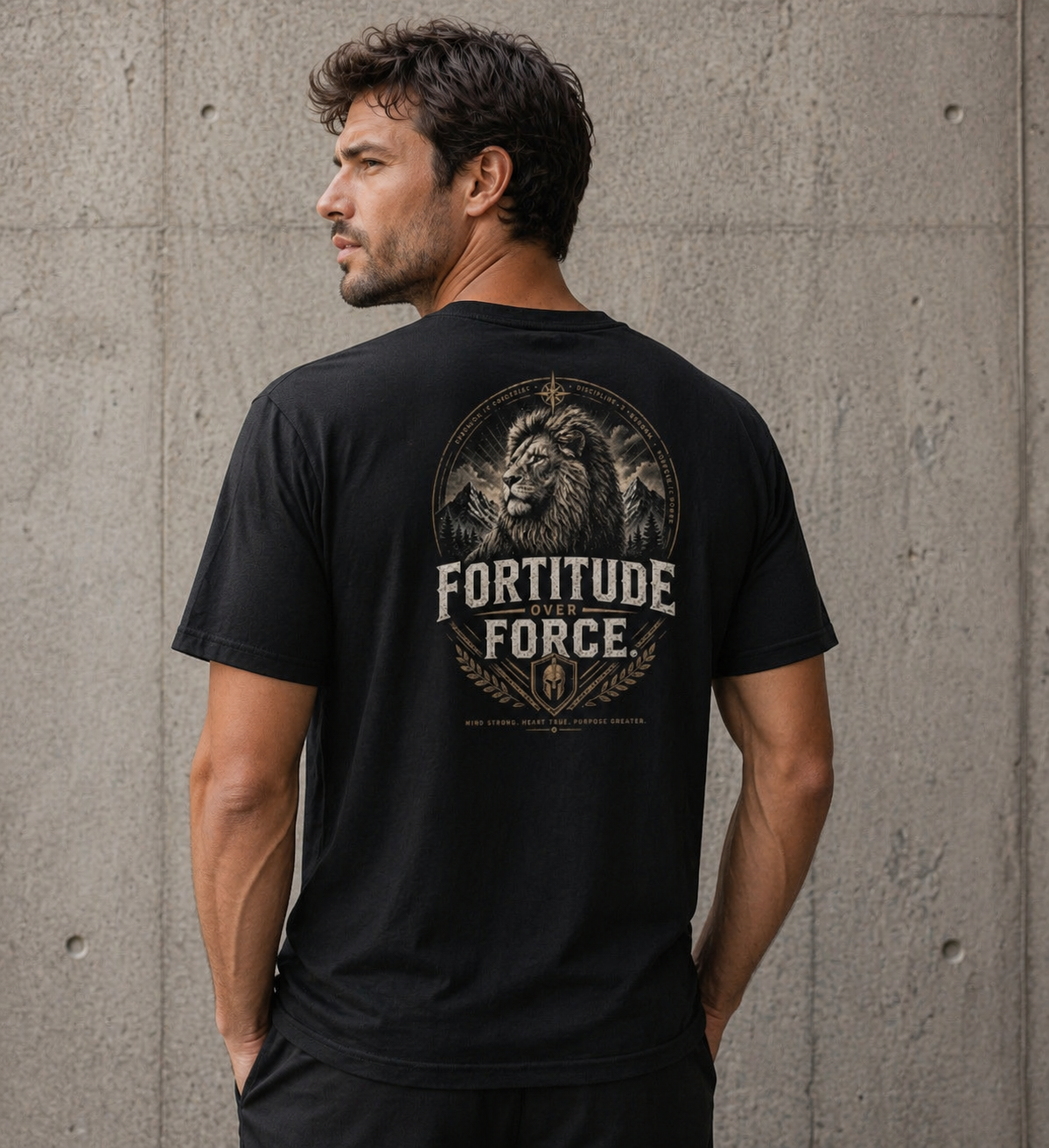 ‚Fortitute Force‘ Shirt | Cotton | Black