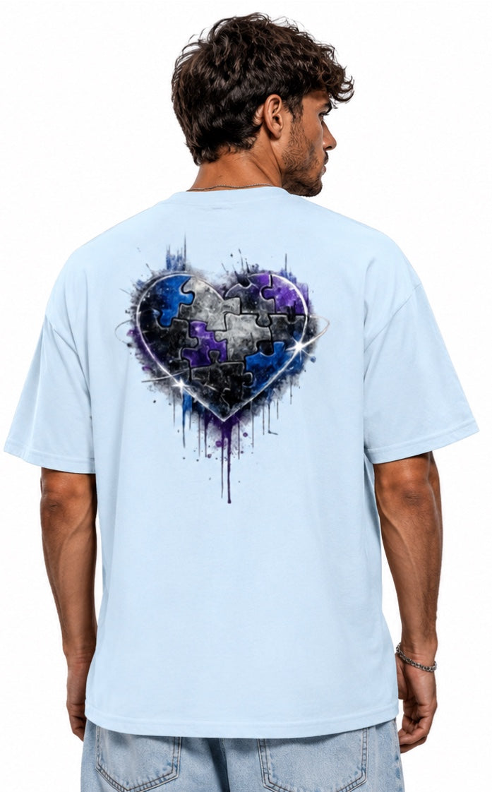 Steady Energy Shirt – Puzzle Heart Backprint Shirt | Unisex